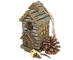 Design Toscano by Blagdon HF330885 - Figura decorativa (resina), diseño de casa de pájaros con pájaro