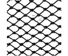 Seguridad y comodidad ZHUYUE Negro red protectora, Escaleras Aislamiento cuerda cerca red cuerda de nylon neto niños de Net decoración del jardín de la Red de Seguridad tejido en malla Hamaca Columpio