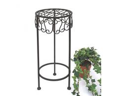 DanDiBo flores taburete Metal 140128 50 – 70 cm – Soporte para flores plantas soporte taburete mesa auxiliar, metal, S - 50 cm