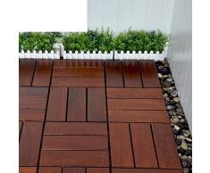 Suelo De Madera De Diy Anticorrosivo,Aire Libre,Suelo De Madera De Diy Patio Exterior Suelo De Madera Maciza