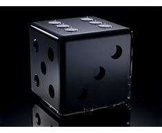 Portavelas Dada, 27 x 27 x 28 cm) Color Negro, portavelas de metacrilato (Made in Italy