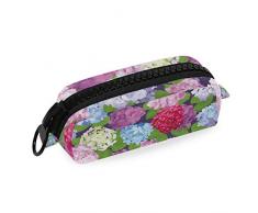 Fantazio Organizador de lápices de otoño hortensia de lona de lujo para lápices o brochas de maquillaje