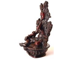 Buda Figuras/Billy Held Verdes Figura de Tara Estatua De Buda, Resin, marrón, 15 cm