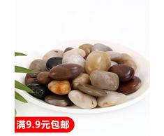 CWAIXX Natural Piedra guijarro colorido adoquín decorativo acuario bonsai jardinería fuentes macetas pequeñas piedras