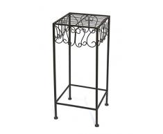 DanDiBo flores taburete Metal 140127 – Soporte para flores 50 – 60 cm plantas soporte taburete mesa auxiliar, metal, L - 60 cm