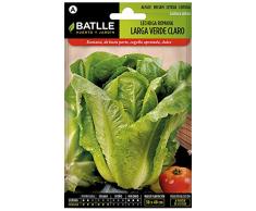 Semillas Hortícolas - Lechuga Romana larga verde claro - Batlle