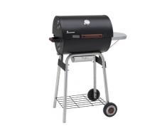 Landmann Black Taurus 440 - Barbacoa-ahumador americana, color negro