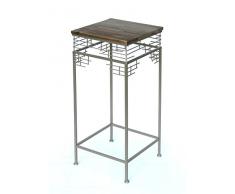 DanDiBo flores taburete 63 – 73 cm hx21289 flores soporte cuadrado flores columna mesa auxiliar, L - 73 cm