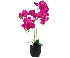 Hoja de 70 cm de orquídea Artificial Grande, Color Rosa Oscuro