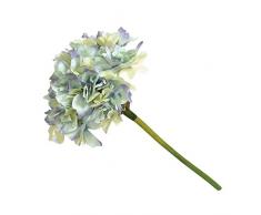Better & Best Flor de Hortensia Artificial, pequeña, Color Azul, Tela/Plástico, 36x16x16 cm