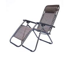 Erik Xian Mecedora Silla Rattan Natural Elegante Silla de salón Viejo Volver Rocker Balcón Lazy Silla de jardín Mecedora Fuerte Capacidad de Carga de escolta del Hospital aplicable (Color : Brown)
