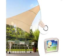 Green Blue - Toldo para jardín Vela de Sombra Cuadrado o Triangular Impermeable Diferentes Medidas (Triangular, 3,6)