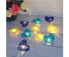 LED Sepak Takraw Color Love String Lights Garden Gazebo Party Decoration Lamp Fairy Rattan Dormitorio Habitación Window String Outdoor Antifreeze Protección Solar 2M 10Led