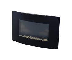 Estufa Chimenea Electrica Calefaccion 65x11,4x52cm Llama LED 7 Colores NUEVO