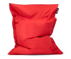 Bean Bag Bazaar Bazaar Bag - Rojo, 180cm x 140cm, Puf Gigante para Interiores y Exteriores – Puff Enorme, Ideal para Usar en el Hogar y el Jardín