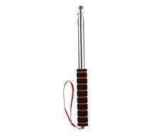 Asta telescópica para bandera, de acero inoxidable, de 2 a 2,5 metros, puntero para enseñanza, guía turística, estandarte