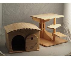 Novedad Blitzen, ROBINSON XL, bellísima caseta y el tronco del árbol para gatos, cama de gato, gato casa, rascador, 100% MADE IN ITALY