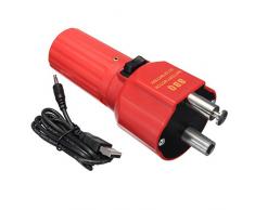 GOZAR 5V Horno Pequeño Barbacoa Motor Bbq Grill Rojo Soporte Rotativo Giratorio 135 * 70 Mm