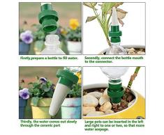 HIMM Agujero para Plantas, Cerámica de Vacaciones, autoriego, Sistema de riego automático para Uso en Interiores y Exteriores, 8PCS