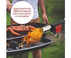 Ventilador de Barbacoa Eléctrica del ventilador del BBQ Portátil, Chimeneas del Aire del Camping y del BBQ