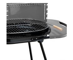 Algon AB155 Barbacoa con Parrilla Doble, 62 x 42 x 74 cm, Color Negro