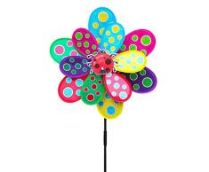 guangzhou Lentejuelas Punto Colorido Molino de Viento Spinner de Viento Jardín de su casa Decoración de jardín Juguetes para niños Molino de Viento Decorativo Ul Prop en Danza