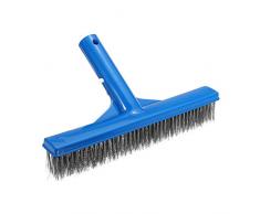 EsportsMJJ 10 Pulgadas De Acero Cerdas Negro Pincel Spot Limpiador Piscina Algas Cepillo De Limpieza