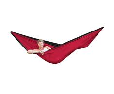 LAMURO Hamaca Red paracaídas de Acampada portátil en Bolsa para Senderismo, Viajes, Capacidad, Ligera, Secado rápido - Hamaca con Correas para árbol, mosquetones, Anclajes y Cuerda