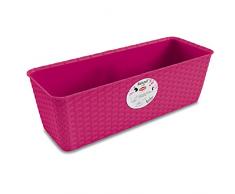 Stefanplast 2076029 - Jardín natural con sistema de auto-riego frambuesa roja 50 x 18 x 16 cm