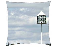 El alimentador del pájaro - Funda de cojín (18