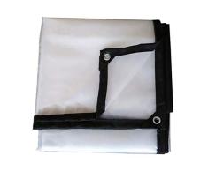 HHM Lona Transparente con Ojales y Bordes Reforzados Lonas Impermeables de plástico Grueso de 5 milipulgadas para Lona de toldo, Bote, Cubierta de Piscina (Color : Clear, Size : 2m×3m)