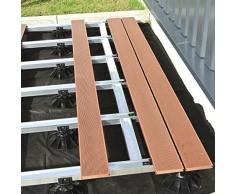 Eurotec "Eco XL" Pedestal ajustable (de 13 hasta 19,8 cm) para suelo de terraza, Paquete de 15