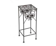 DanDiBo taburete porte-fleurs búho 50 – 70 cm soporte de flores 140193 porte-plantes taburete mesa, marrón, DY140193-S 50 cm