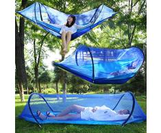 Mosquitera Hamaca Ultraligera Portátil Bolsa De Viaje Ultraligera con Red Hamaca De Camping 200 * 150 Cm 300 Kg De Carga para Excursiones De Viaje Al Aire Libre