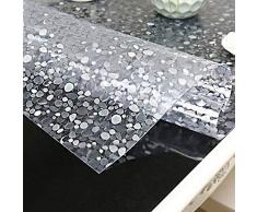 Mantel de plástico PVC de 1,5 mm de grosor, impermeable y resistente al aceite, Piedra de adoquín., 60 x 80 cm