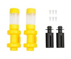 Ultrasport Luces Solares LED de Exterior para Cama Elástica, Juego de 2 Lámparas de Jardín para Trampolín con Colores Cambiantes, Amarillo