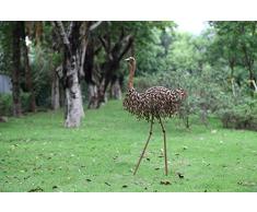 Dipamkar® Juego de 2 la uem de metal decoraciones de jardín Metal Escultura estatuas h133 cm & 108 cm