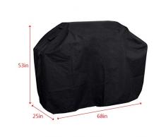 greenmall Gas Grill Cover, Heavy Duty BBQ Grill Cover para Weber, Holland, Jenn aire, Brinkmann y Char BROIL – negro, 68-inch
