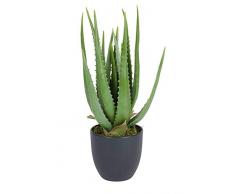 Spetebo Aloe Vera - Planta artificial en maceta (45 cm)