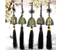 Campana de Yunnan antigua colgante auspicioso Nacional del carillón de viento de campana Claro truco e seguidores del Feng Shui