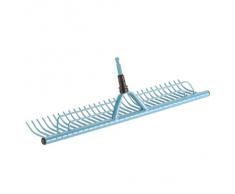 Rastrillo de césped combisystem de GARDENA: escoba de césped para barrer césped cortado, ancho de trabajo 60 cm, apto para mangos combisystem, práctico mecanismo de recogida de césped (3381-20)