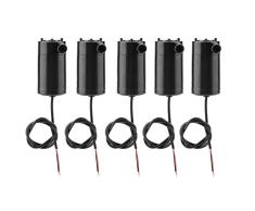 DollaTek 5Pcs Mini Bomba de Agua, Bomba de Motor Bombas de Agua DC 3V 5V Micro Sumergible Mini Bomba de Agua o Acuario de la Fuente del Tanque de Peces, Bomba de Micro Bomba de Agua