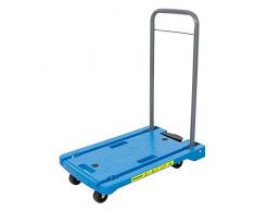 Silverline 950179 Carretilla de transporte con plataforma de polipropileno, Azul