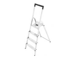 Hailo L40 - Escalera de aluminio plegable (150 kg, 4 peldaños)