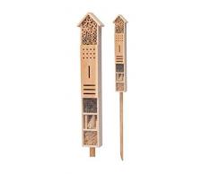 Insectos hotel XXL con estaca – 79 cm x 15 cm x 10 cm – Stand Insectos Casa
