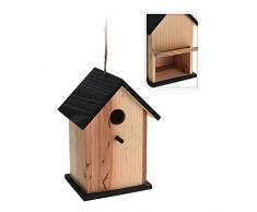 AGROFER Casita Madera pájaros 15x13xh22cm