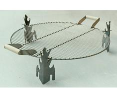 Acero inoxidable para chimenea de gas parrilla para 79 cm de diámetro con orificio en forma de Y diseño contemporáneo piscinas Fire YANARTAS
