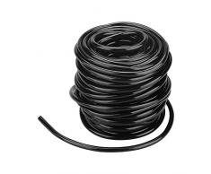 Zerodis Tubo de Riego por Qoteo, 4/7mm PVC Flexible Micro Riego por Goteo Distribución Tubo de Dubería para la Agricultura Industrial Césped Jardín de Riego(20M)