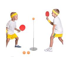 Juego de entrenador de tenis de mesa, entrenadores de tenis de mesa de interior con eje suave elástico, entrenador de tenis de mesa para niños adultos y principiantes, entrenamiento de tenis de mesa
