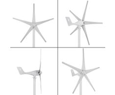 Moracle Generador de Turbina de Viento 500W 24V 5 Hojas Baja Velocidad del Viento DC Jardín Luces de Calle Turbina de Ciento con Controlador de Carga 24V Turbina de Viento